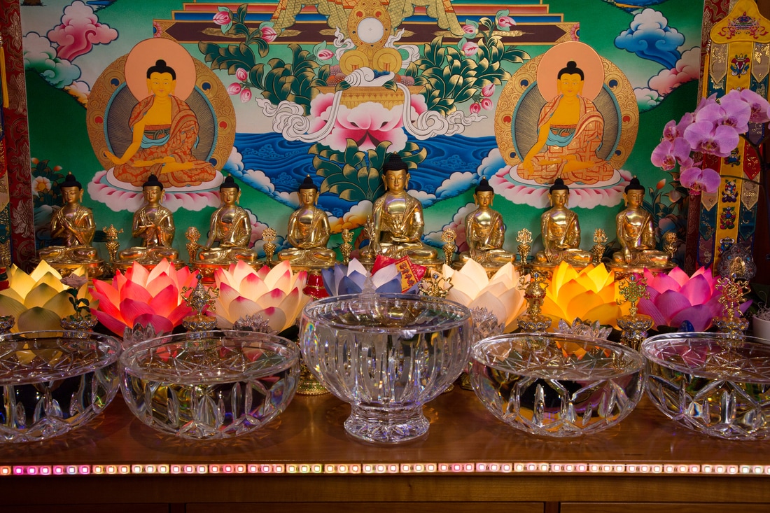 Medicine Buddha altar